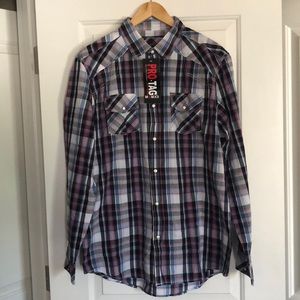 Pro Tag brand new casual button up